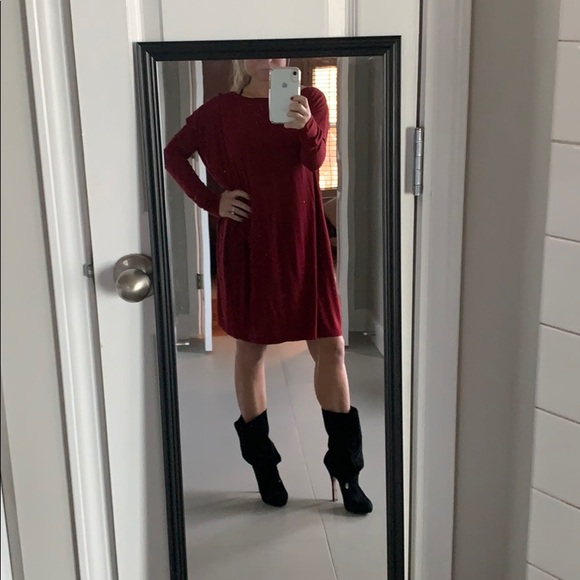 Piko Tunic dress - crimson maroon - Picture 2 of 3